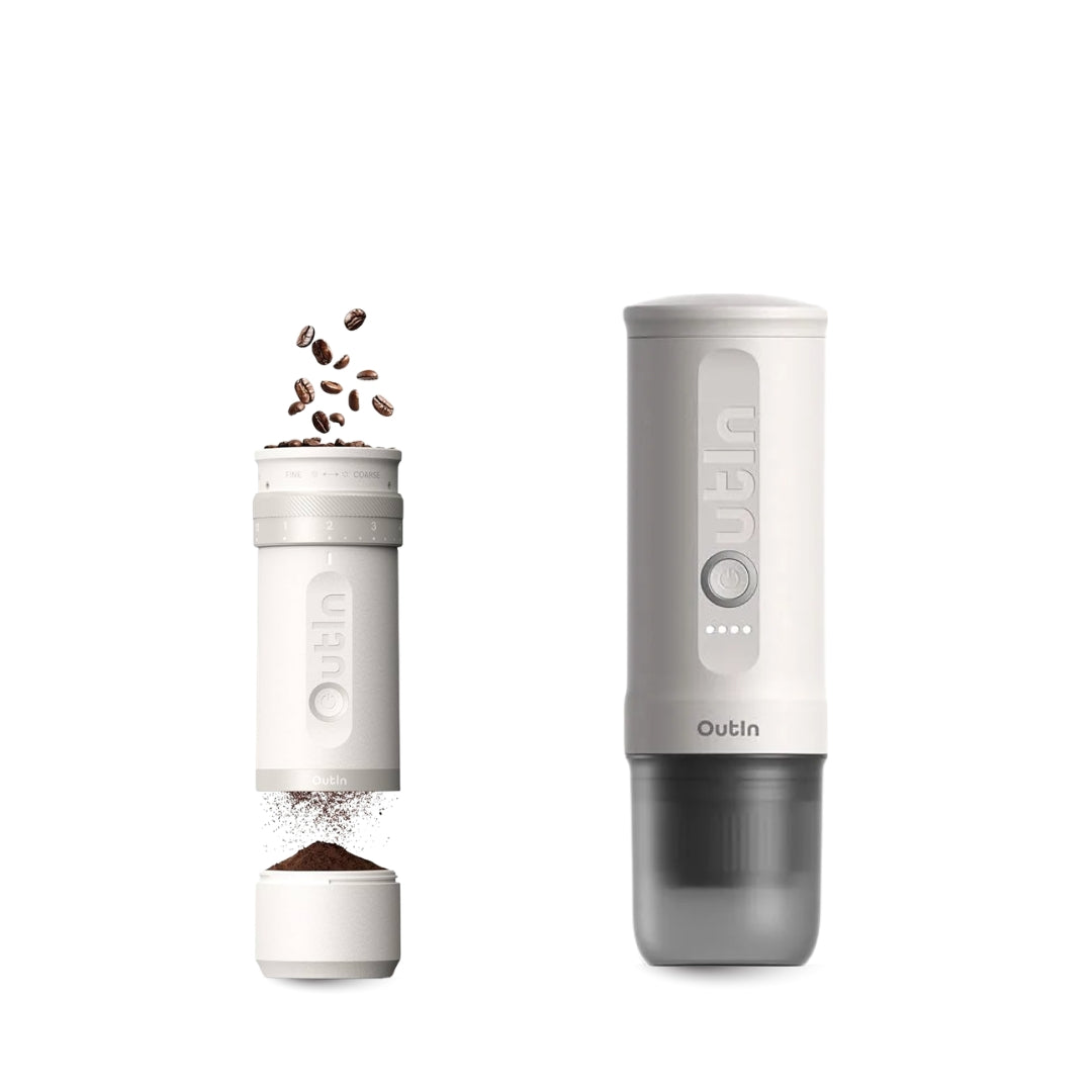 Outin Nano & Fino Bundle (Portable Espresso Machine with Portable Grinder)